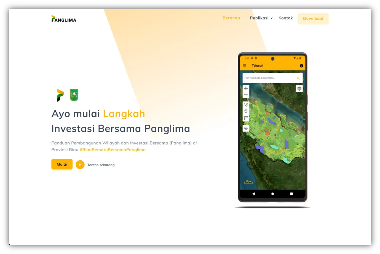Backend cervice check and purpose land investation in Province Riau Indonesia