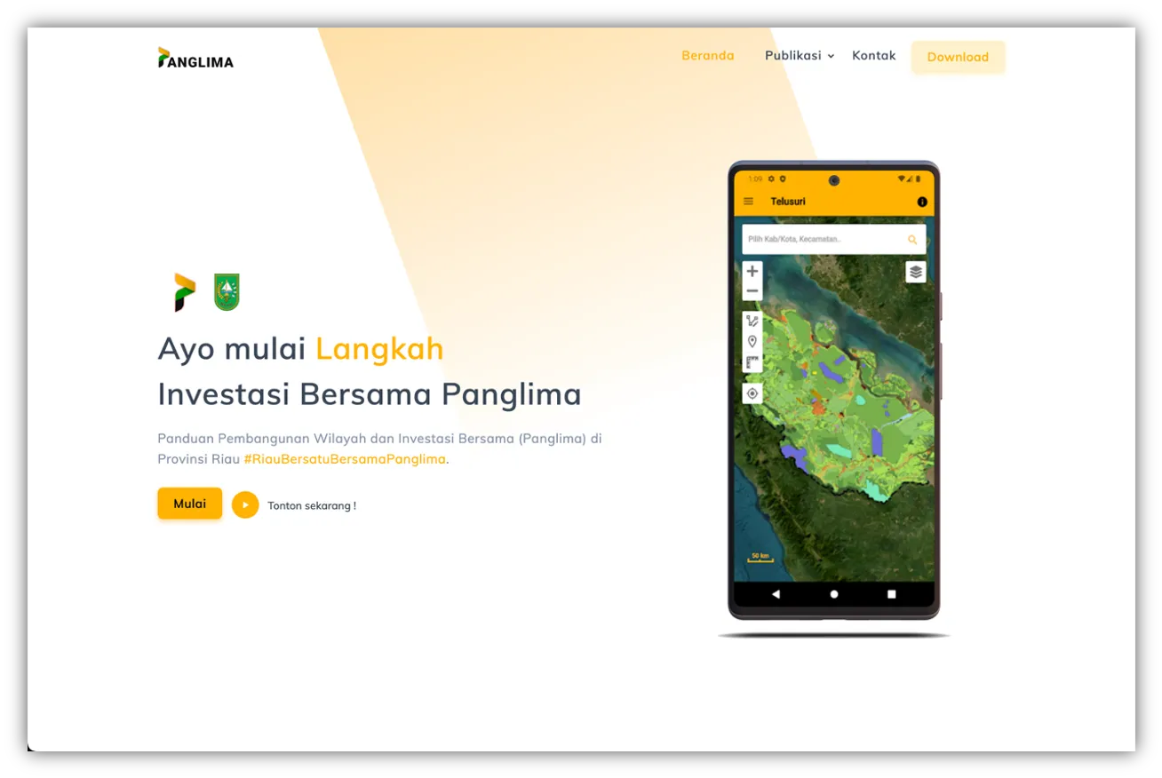 Backend cervice check and purpose land investation in Province Riau Indonesia